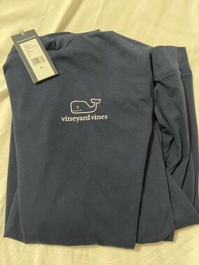 Vineyard Vines Deep Bay Navy Long Sleeve Tee